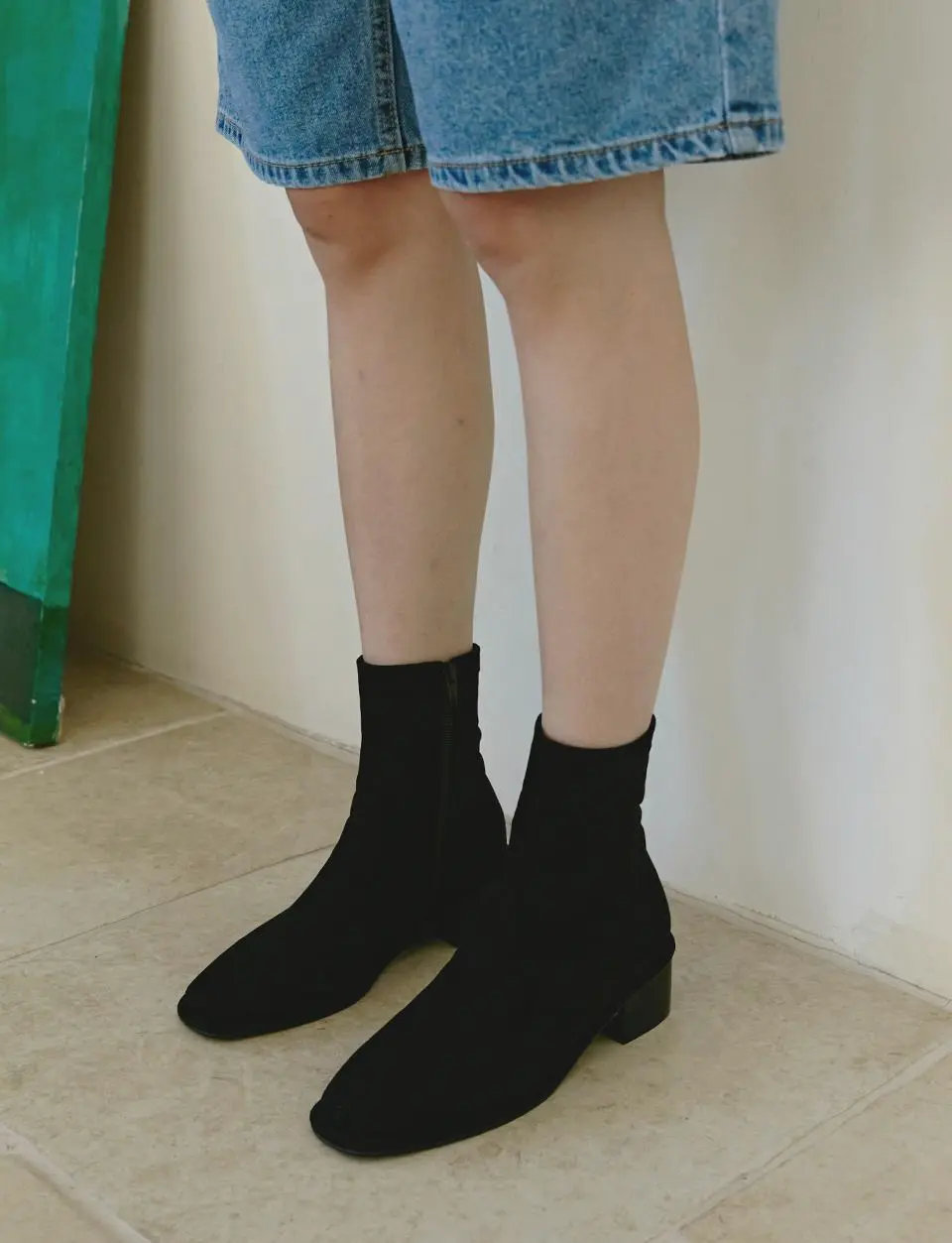 RONIN Suede Ankle Boots - 3color l 5cm Suede Span Ankle Boots