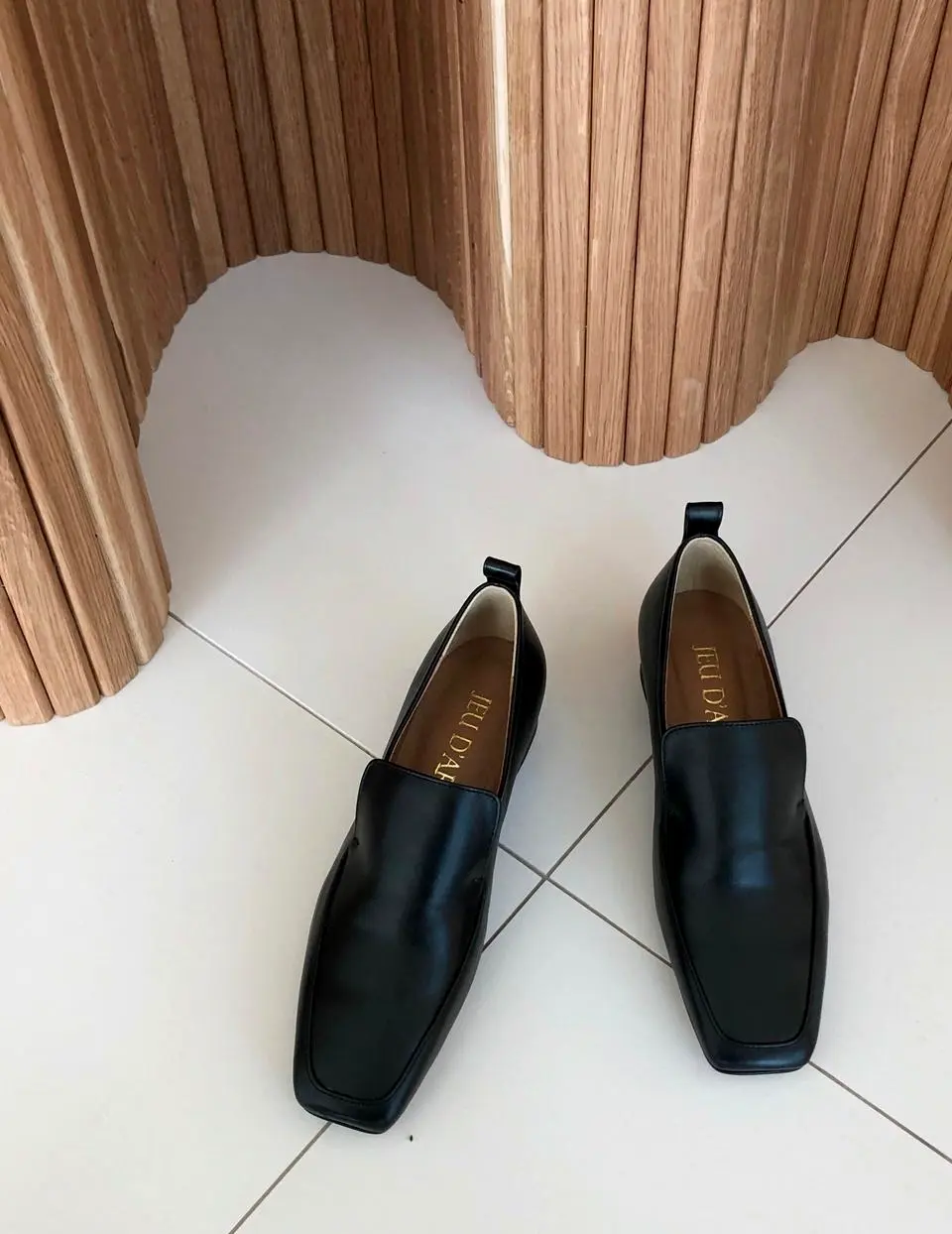 Minimal Square Loafer_Black