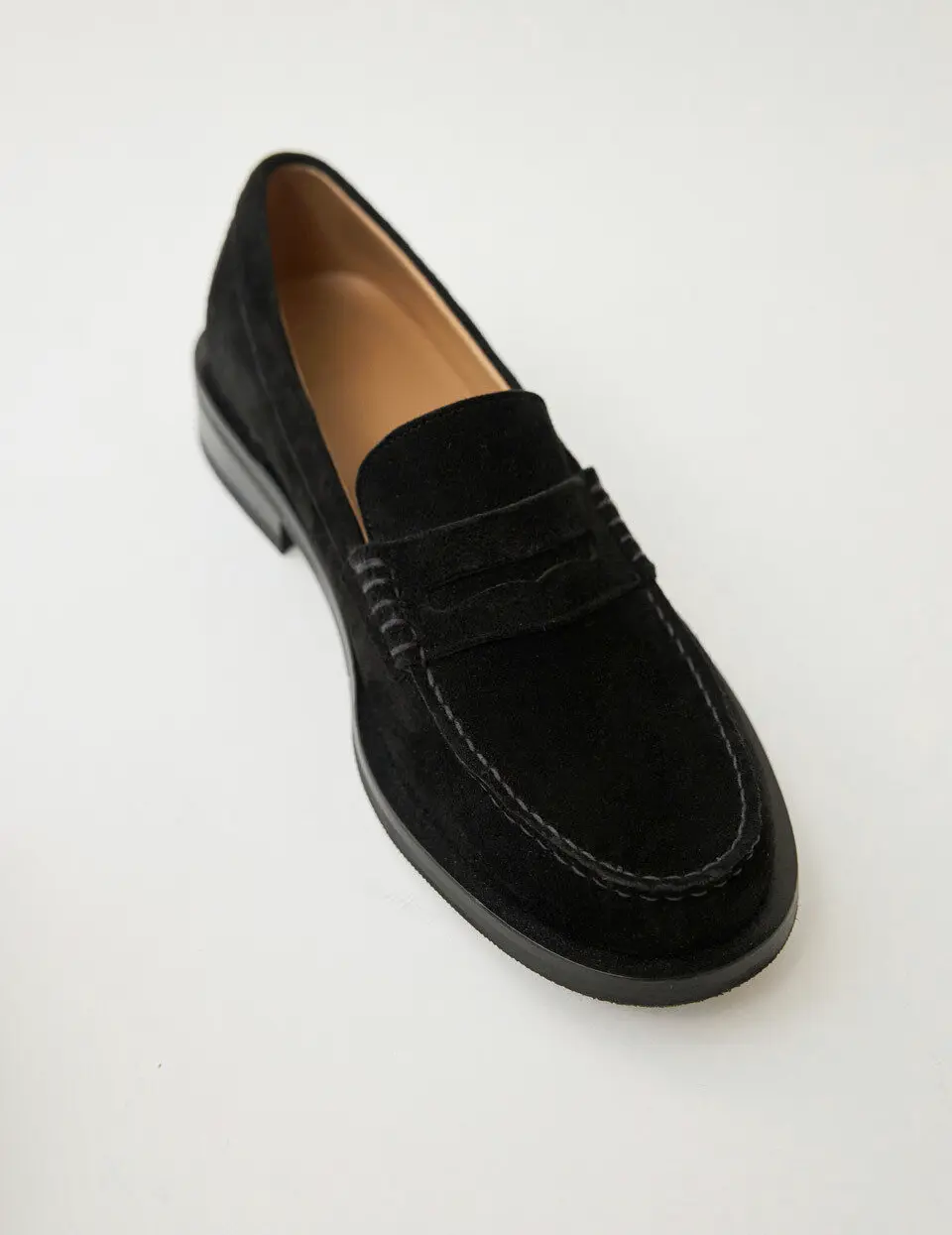 Vintage Penny Loafer_Suede Black