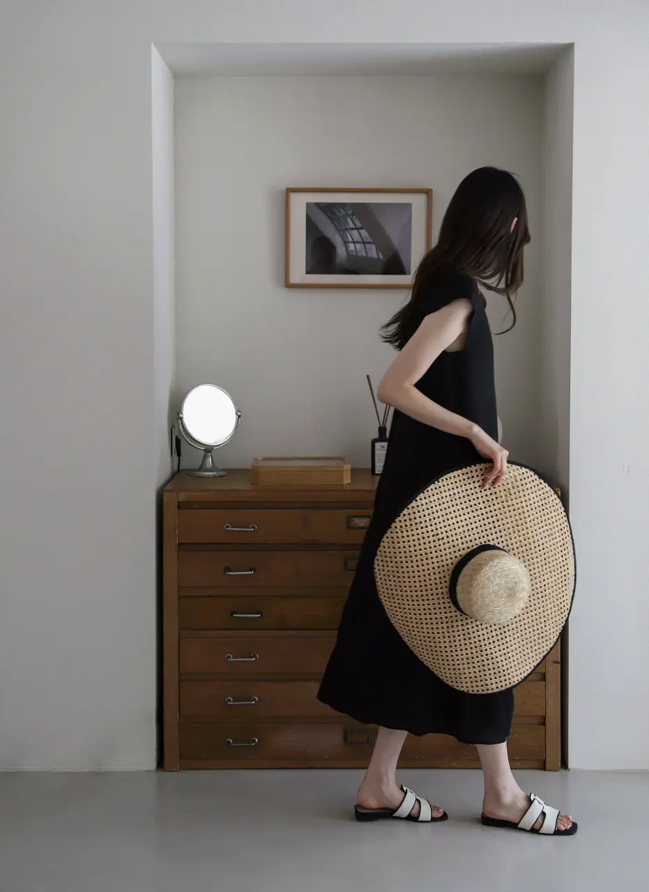 Stitch Slides (Canvas Ver.) (1cm)_Black