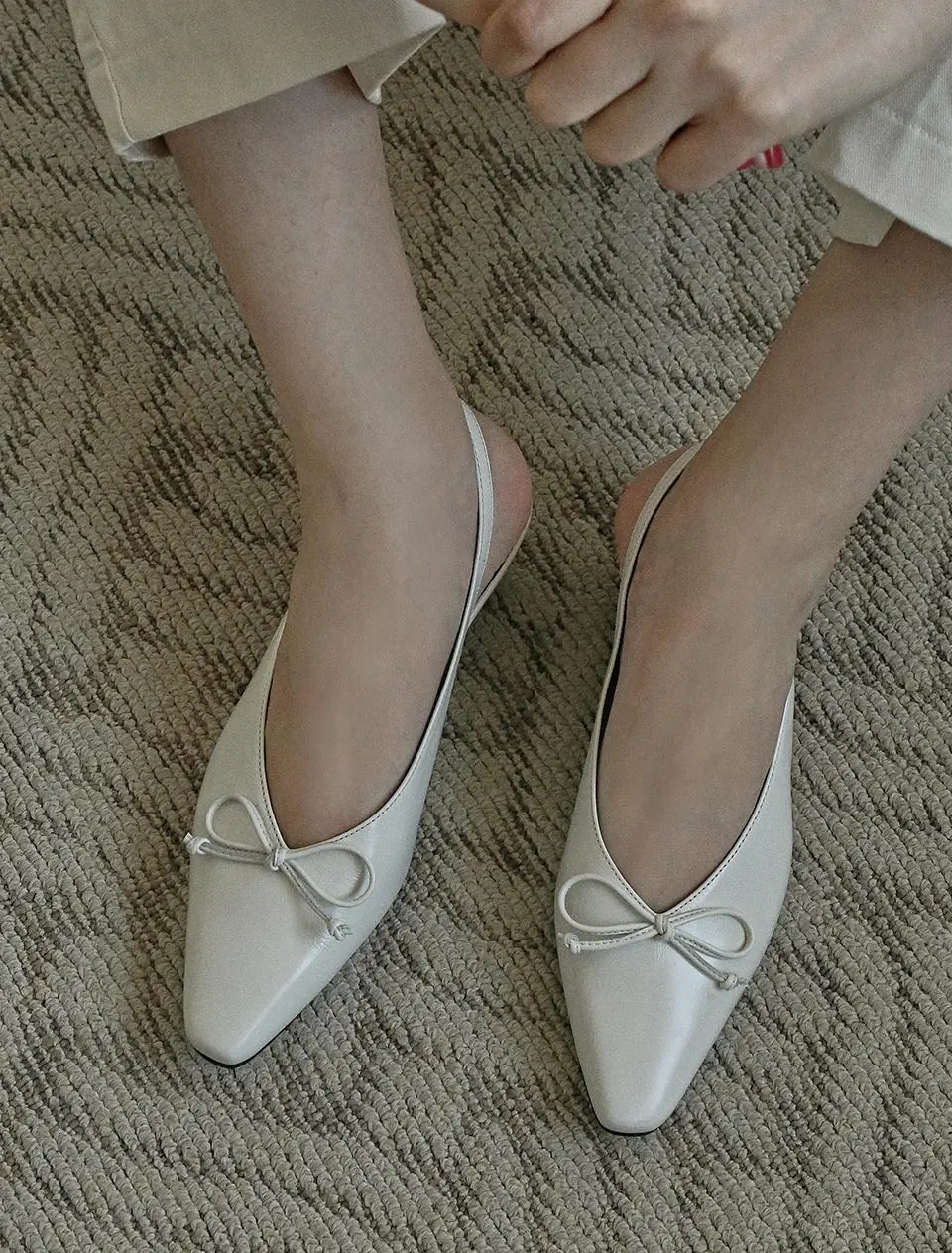 1973 Adelyn Ribbon Slingback Pumps