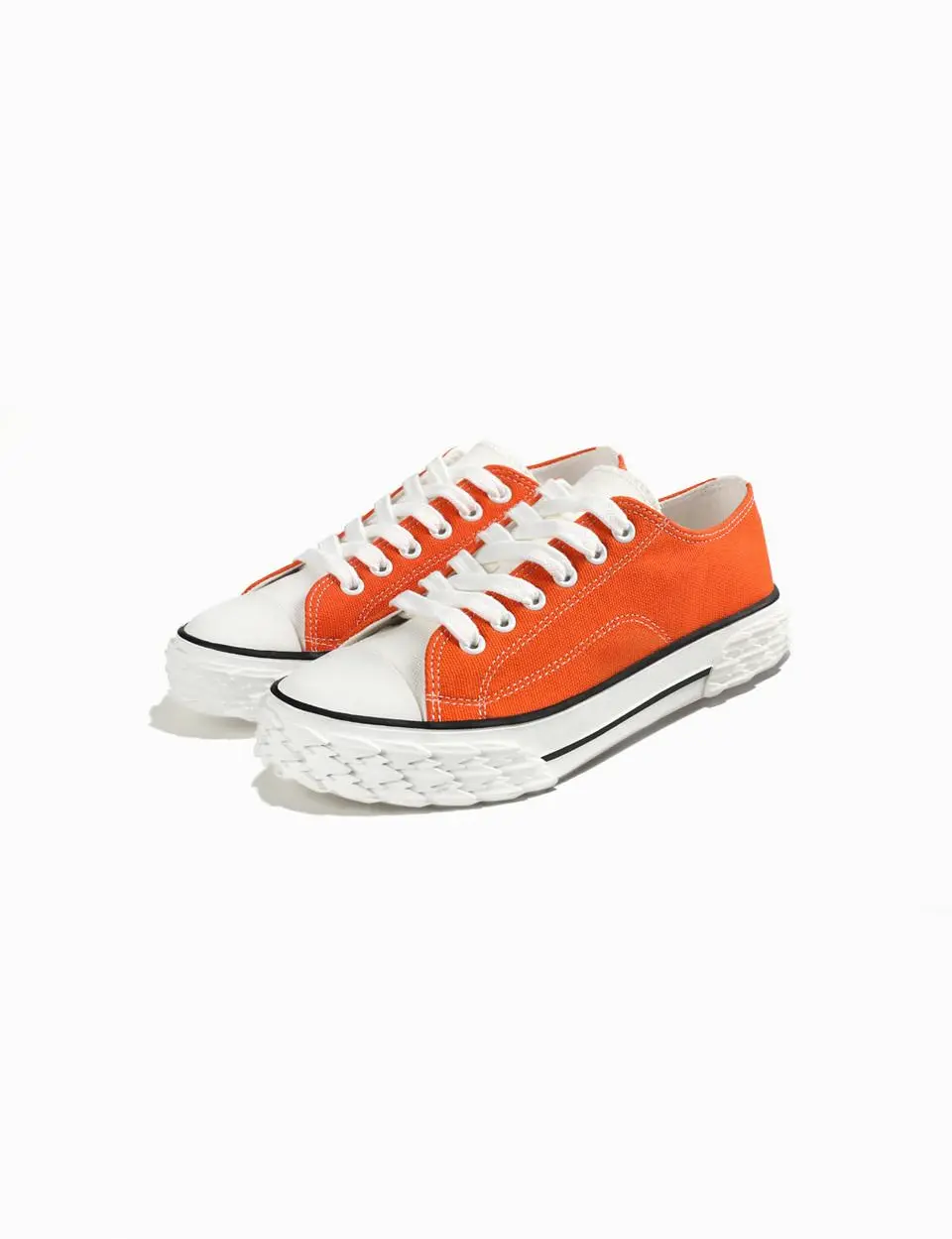 Mako Canvas Blend Sneakers [Orange]