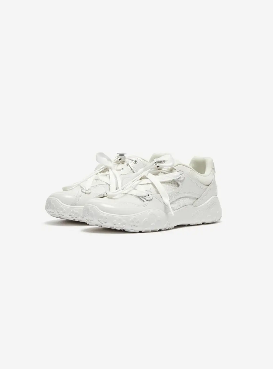 Flower lace-up Sneakers [white] (DG4DS26020WHT)