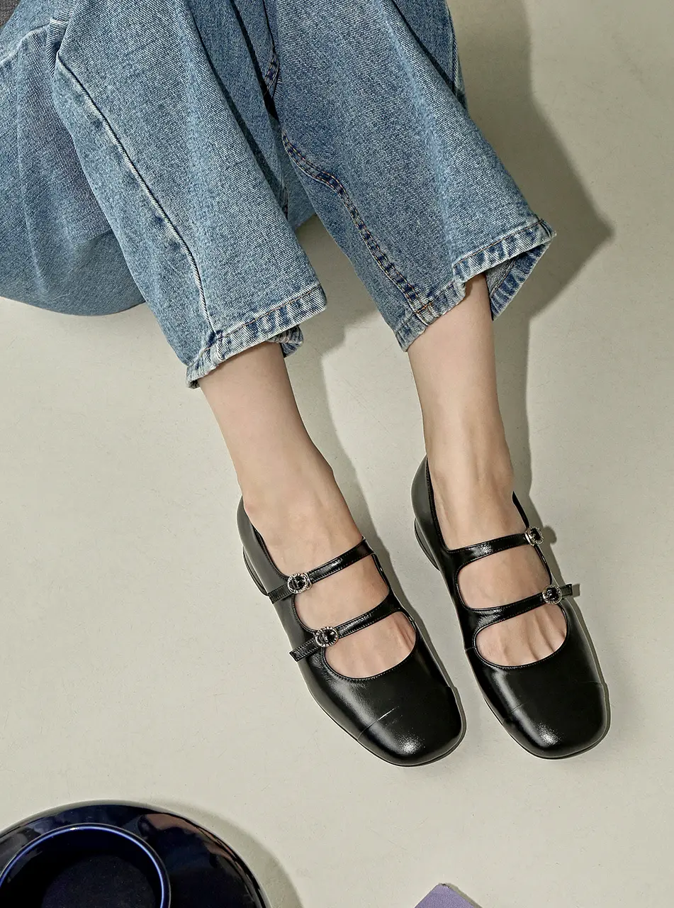 1756 Haints Mary Jane Flat Shoes