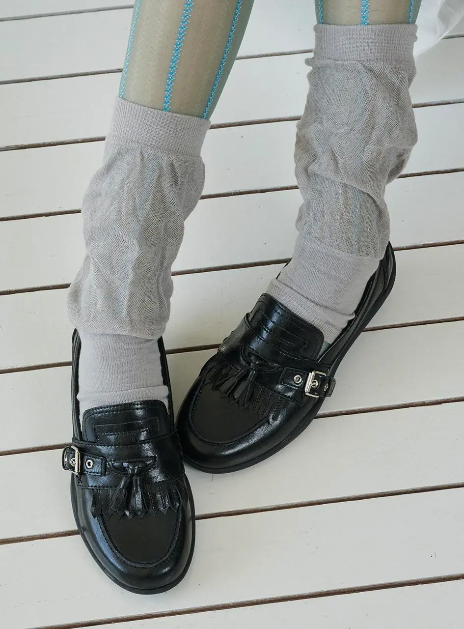 Chunky Tassel Flat Loafer (EBAL167125)