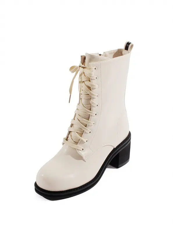 Rita Lace-up Walker Heel Boots