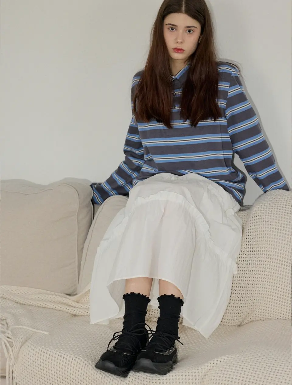 [BAY] Mesh Platform Sneakers (JLSO5E212BK)