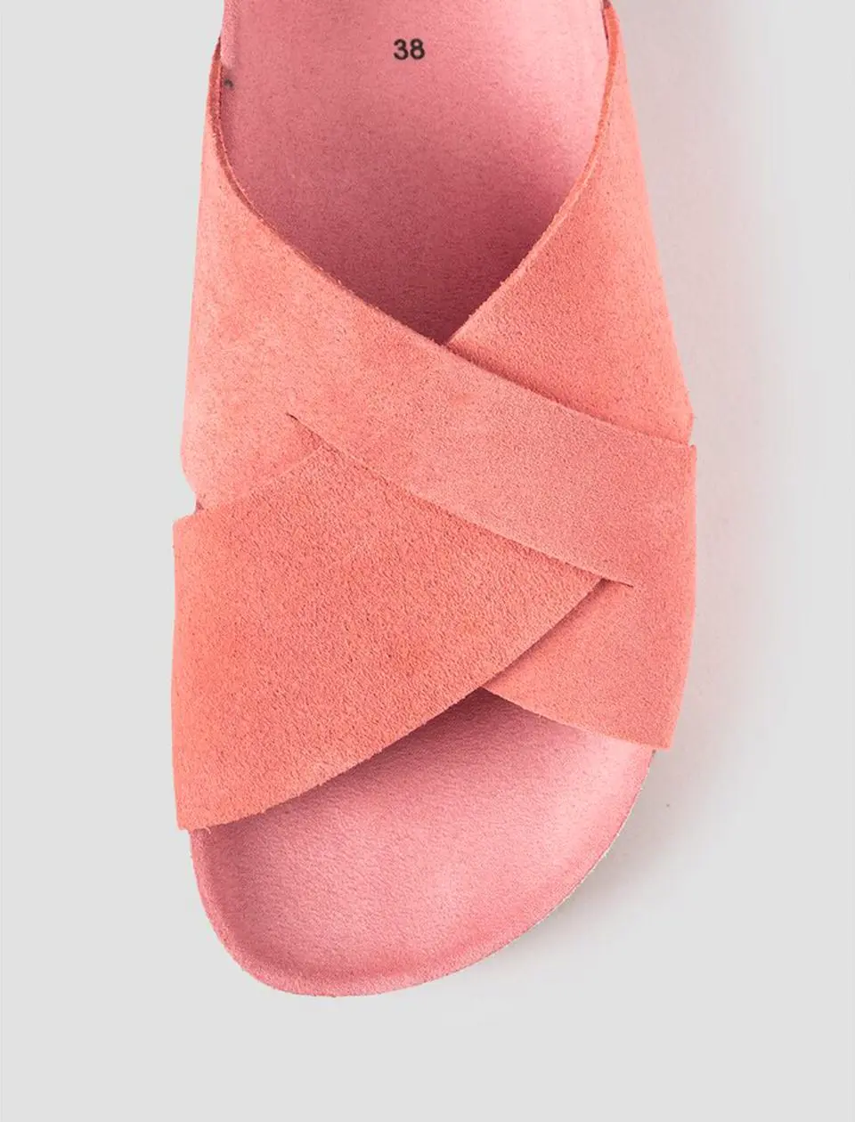 SCHOLL Cork Cross Sandals [Pink] (HH54K2C917)