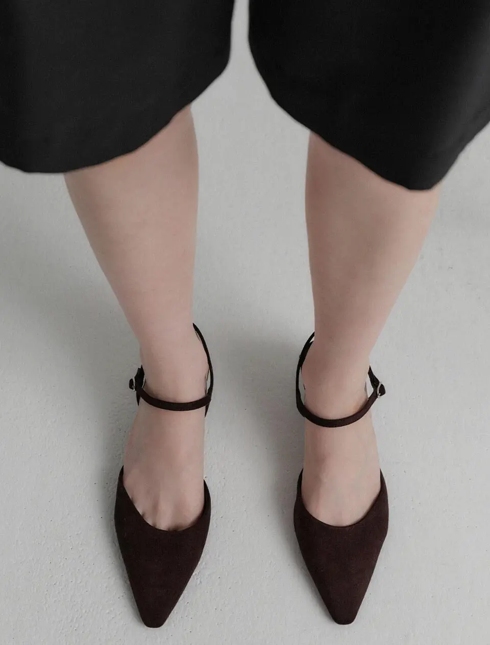 Nelly Backless Pointed Heel Pumps [2colors]