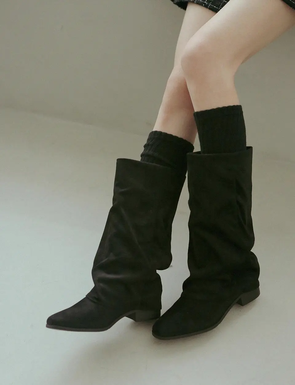 ljh7086 Leg warmer long boots _ 2colors