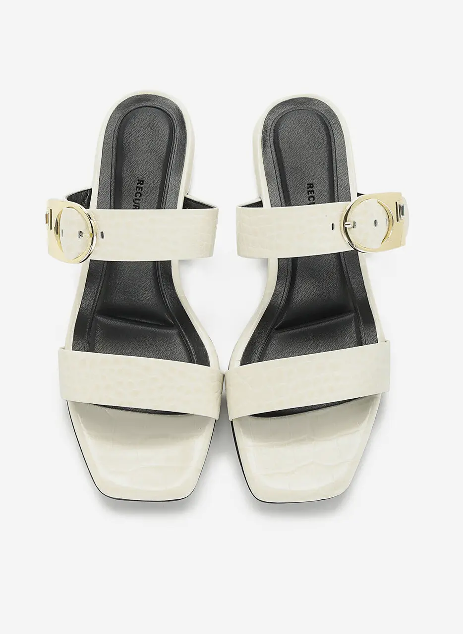 Anello Signature Strap Sandals - Ecru