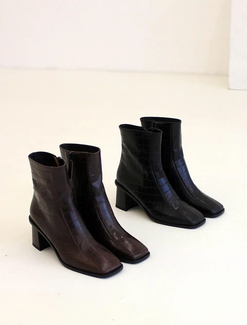 Mid Heel Boots (HJ20079)