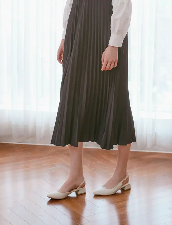 Side Open Slingback Pumps