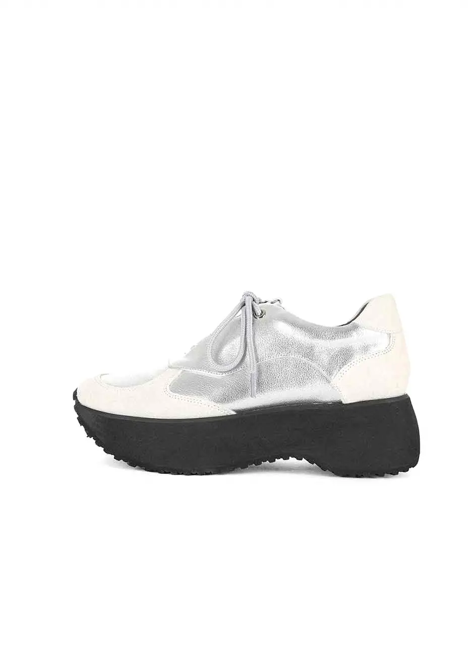 BOAT SNEAKERS [SILVER]