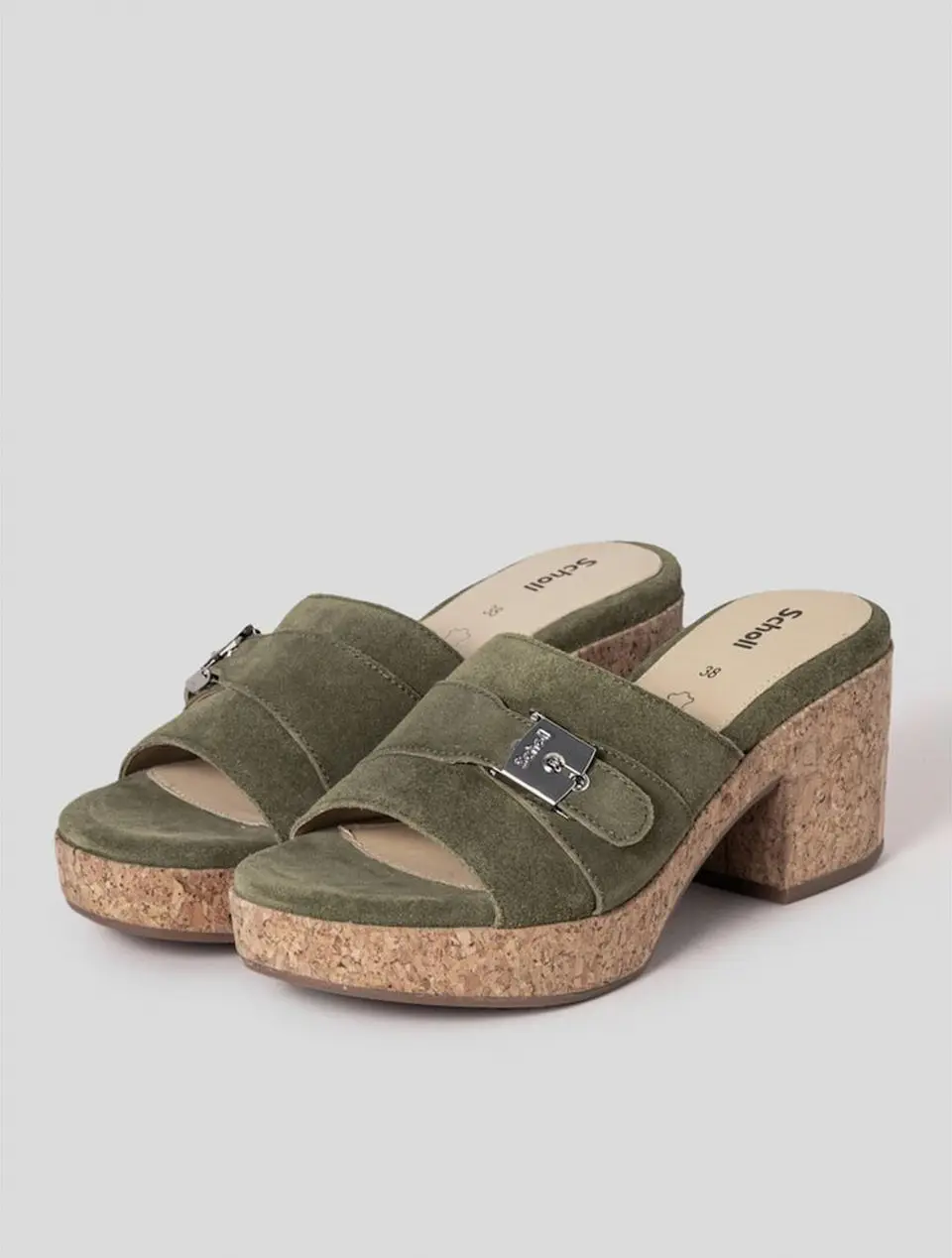 One-Strap Chunky Sandals [Khaki] (HH54K2W11H)