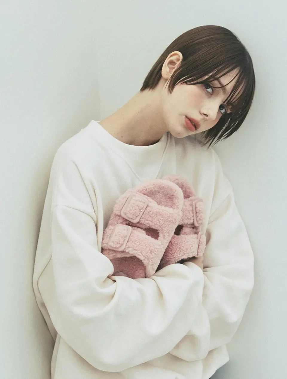 Teddy Bear Fur Slides (EO2513)