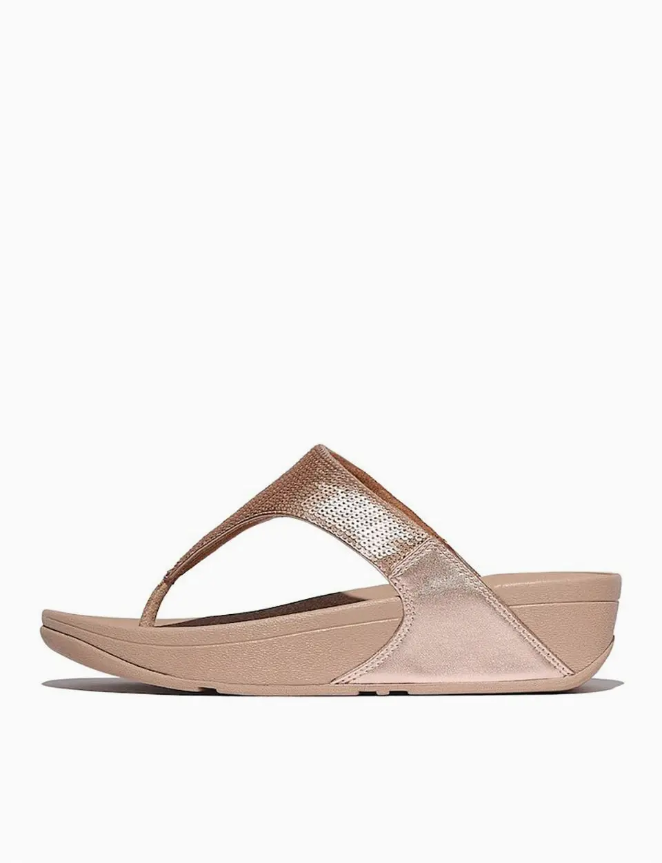 Samsung C&T Official SSF EXCLUSIVE Lulu Women's Sequin Flip-Flop Sandals SLIDES [Classic Beige] (FT59K2T02A)