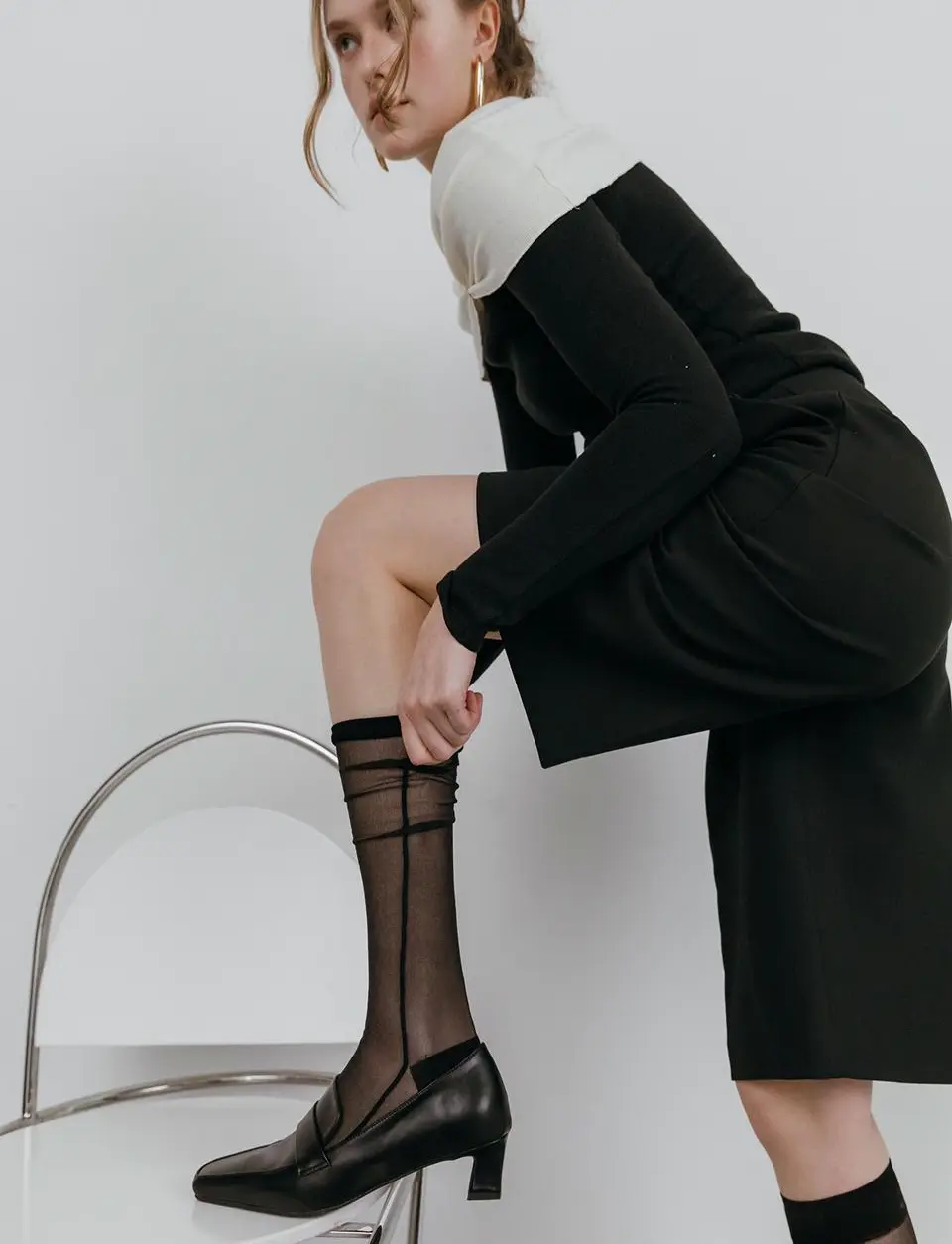 Modern Classic Loafer Heel Pumps (me2451-1)