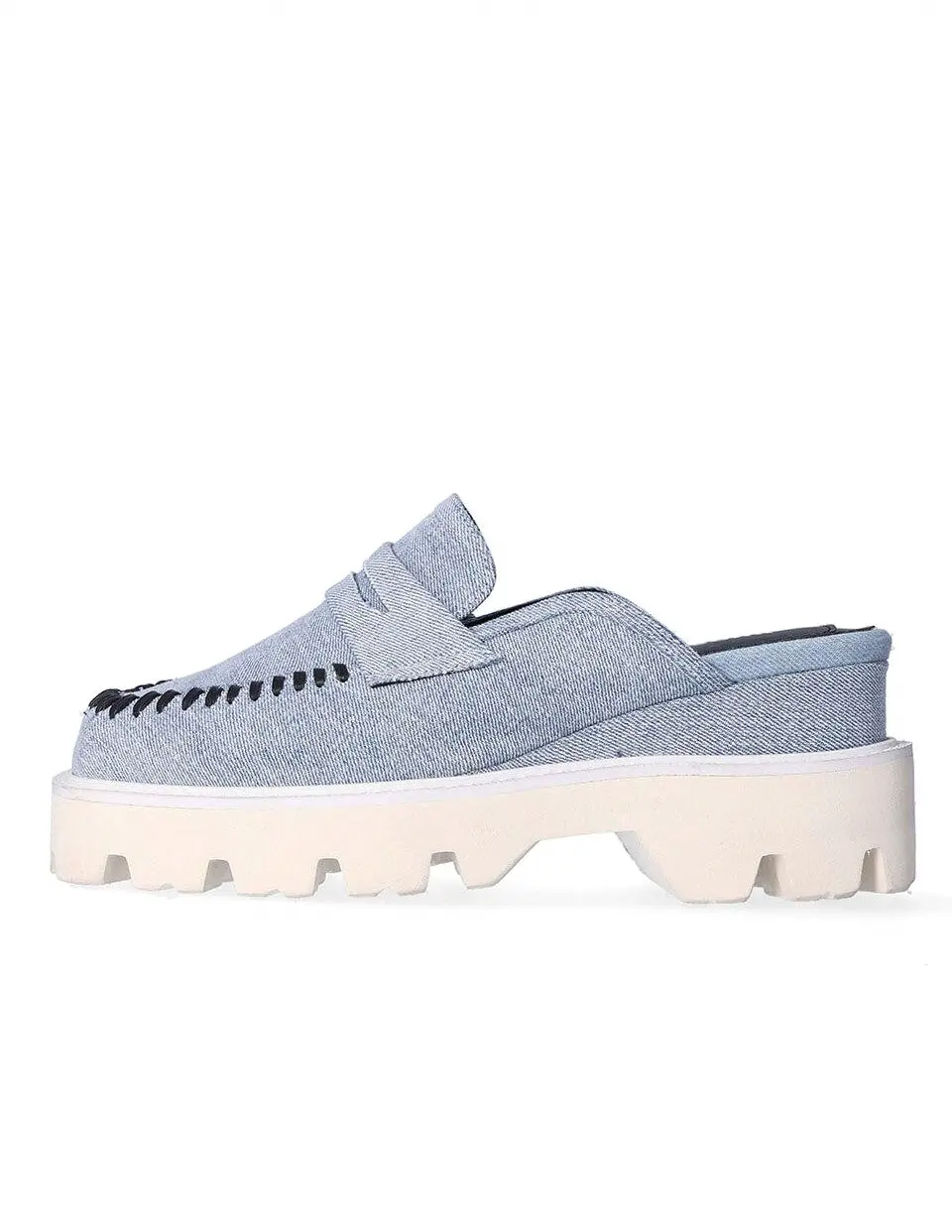 PUKA Platform Bloafers Mules [black]