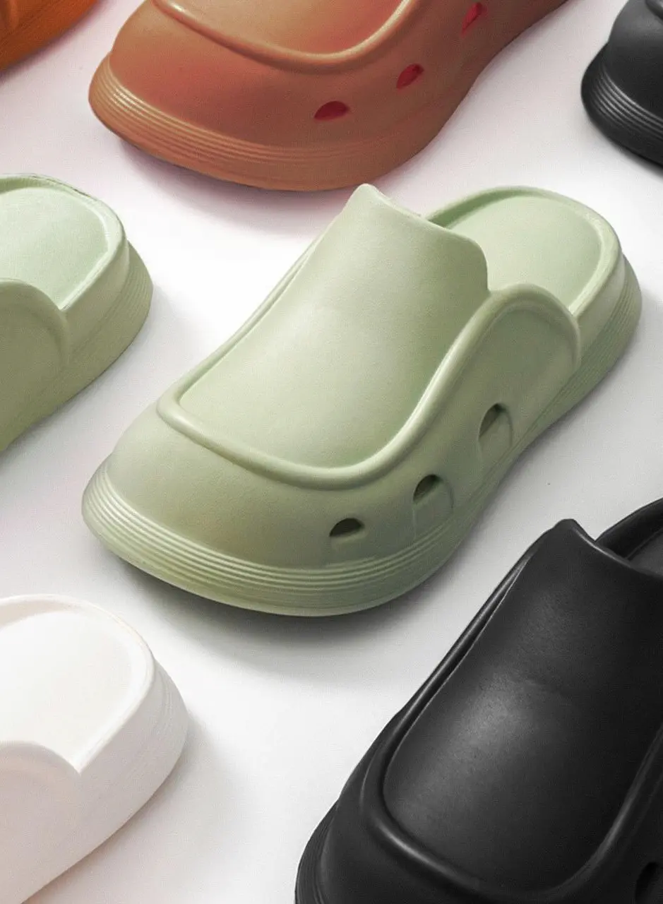 Square Clog Waterproof Slippers