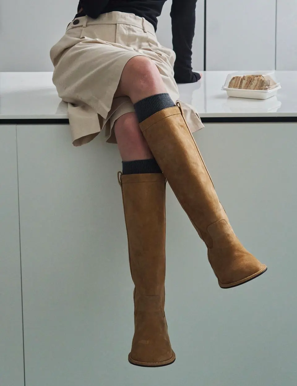 Suede Long Boots (att6018)