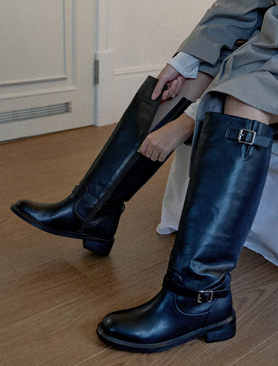 Esme Two-Belt Long Boots