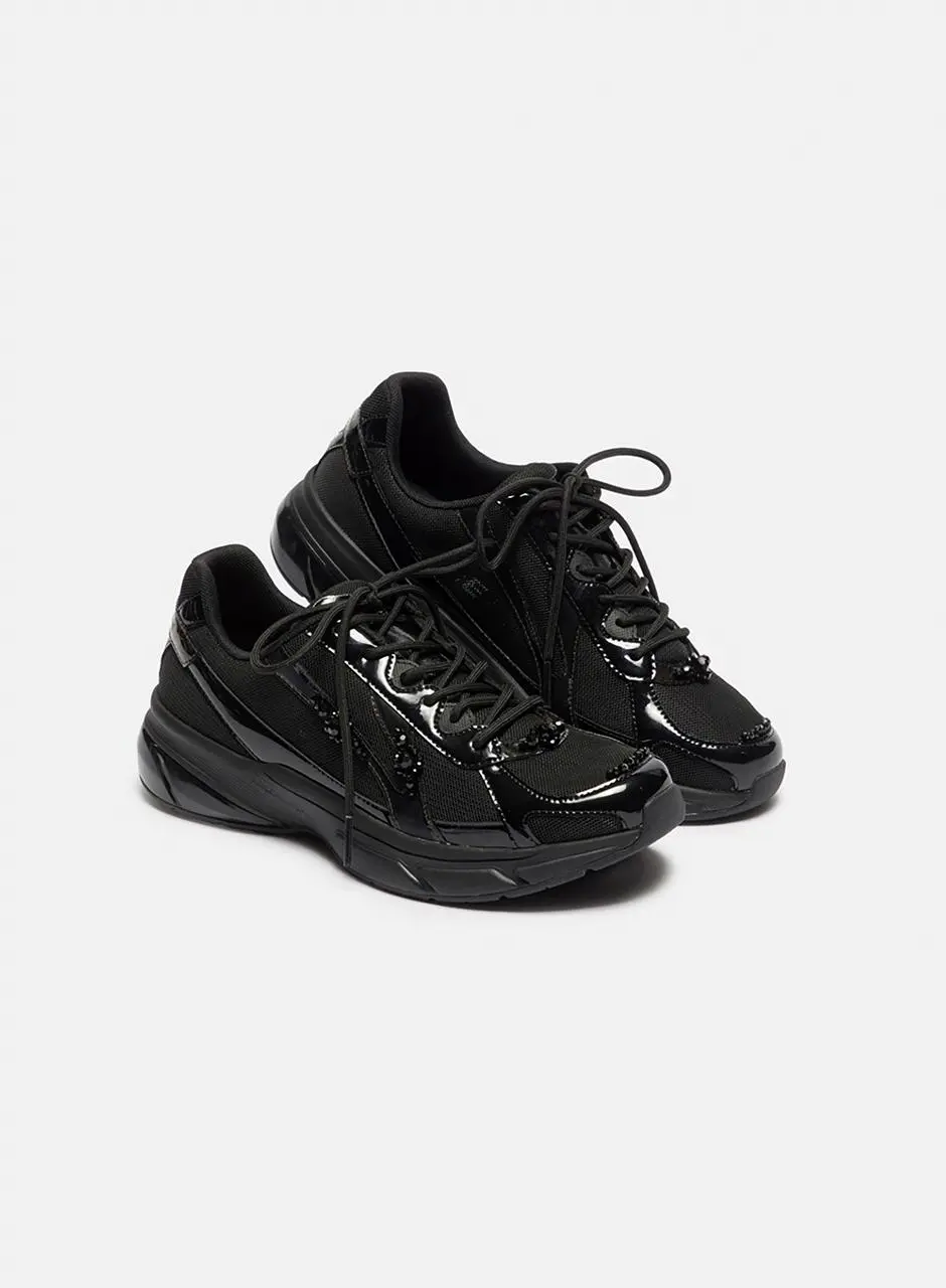 Gloss mesh Sneakers [black] (DG4DS26036BLK)