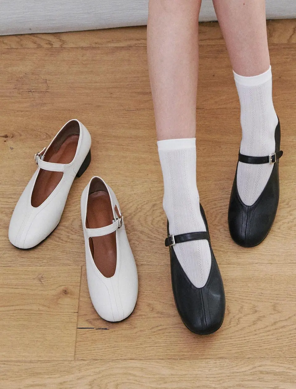 Stitch Point Mary Jane Pumps (att6025)