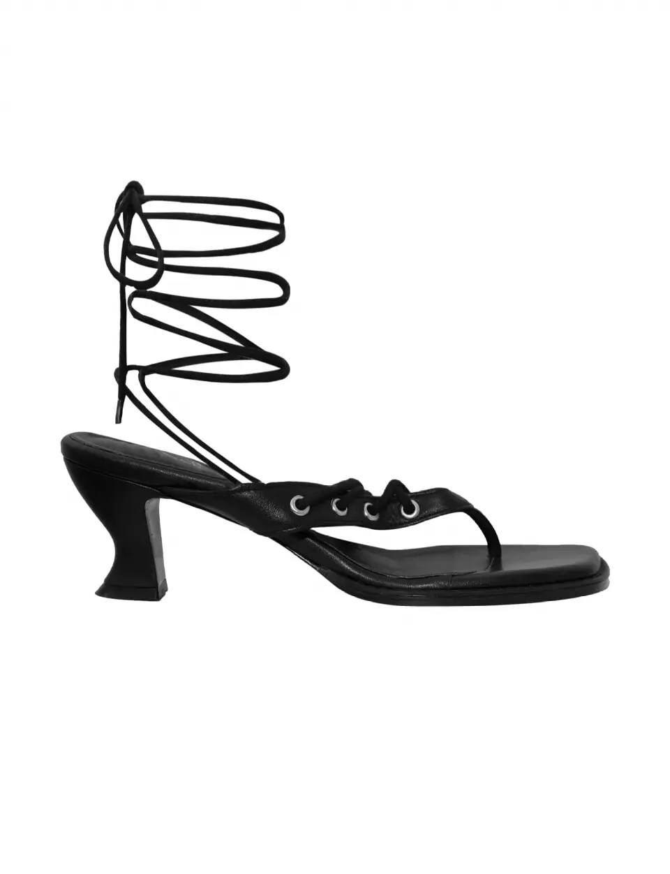 2 Way String Flip Flop Heel_Black