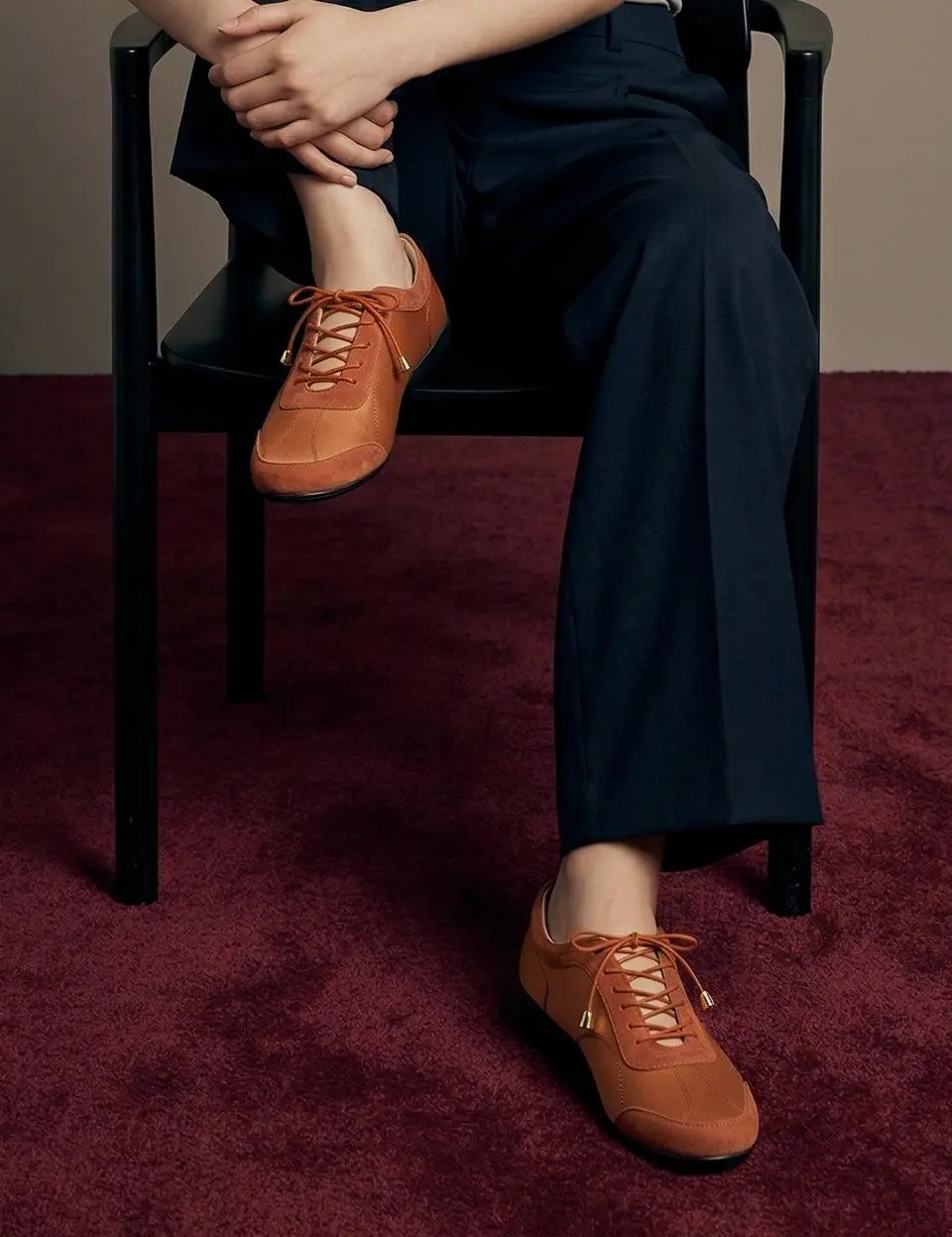 NOTEN_terracotta Top Open Driving Sneakers