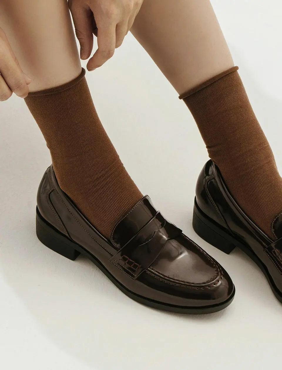 Inez Mannish Penny Loafer 3cm