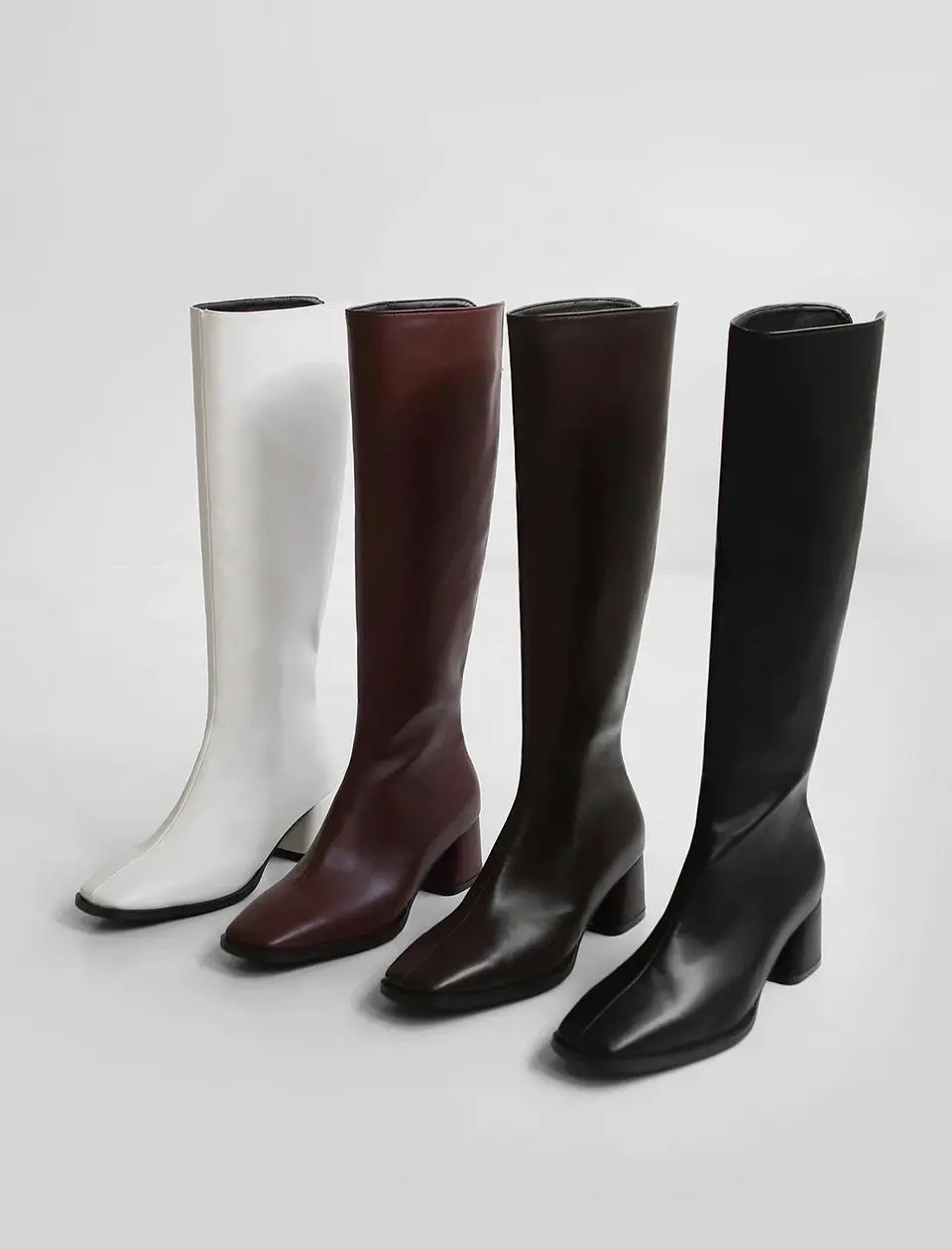 LeVera Square Long Boots (5cm)