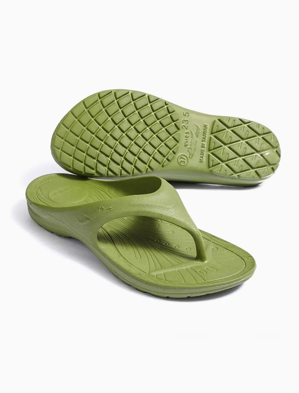 SUPER Y MARATHON SLIPPER SLIDES [KHAKI] (BN68)