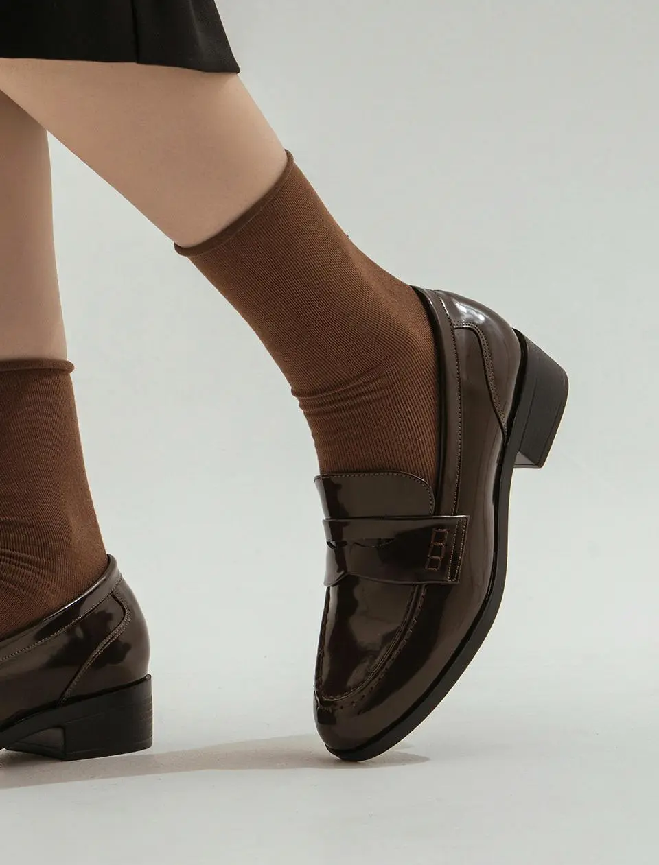 Inez Mannish Penny Loafer 3cm