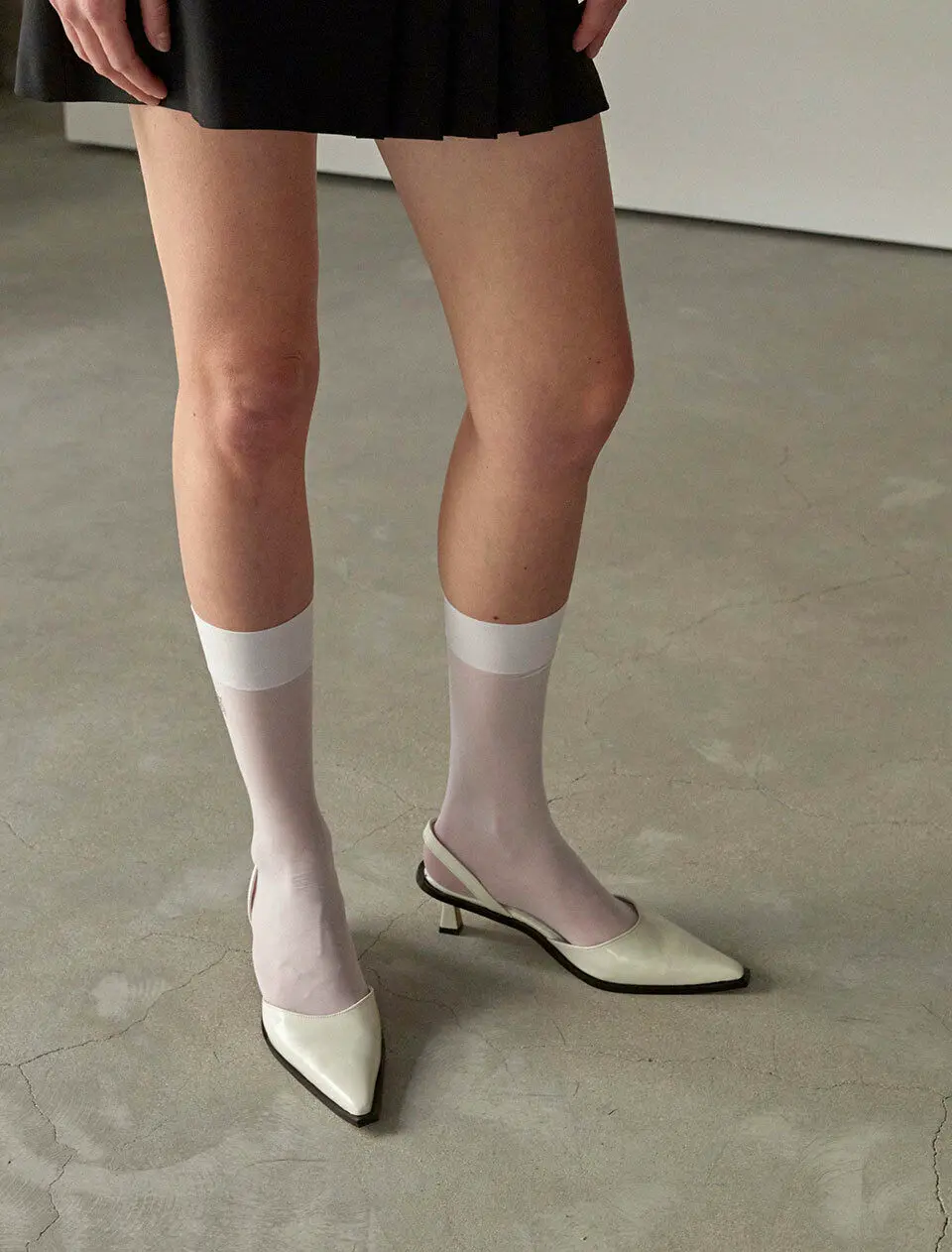 Eva Stiletto Slingback _White