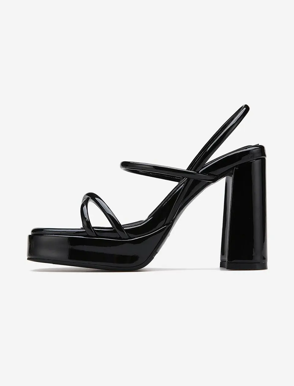 Slim Strap Platform Sandals 412424015