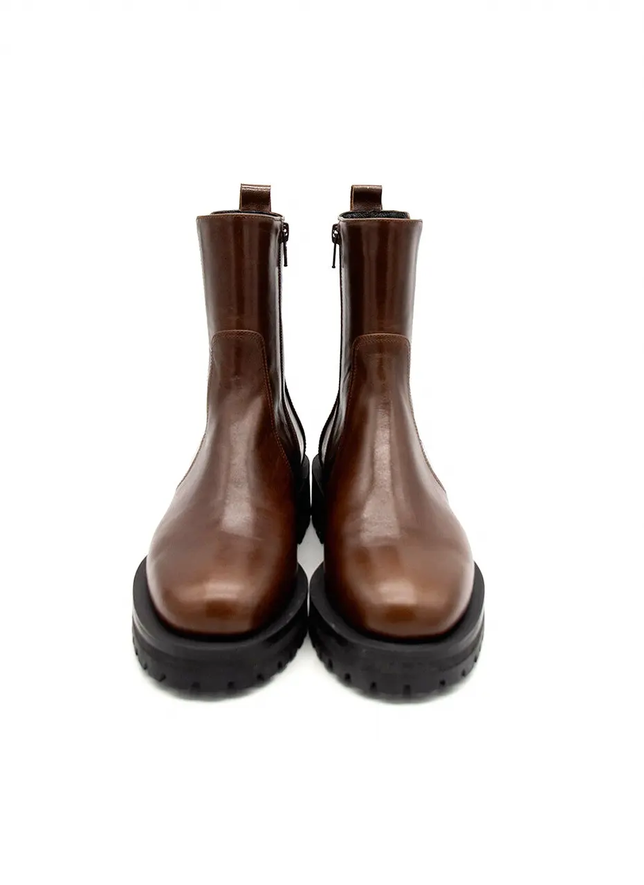 Thick Sole Chelsea boots Brown