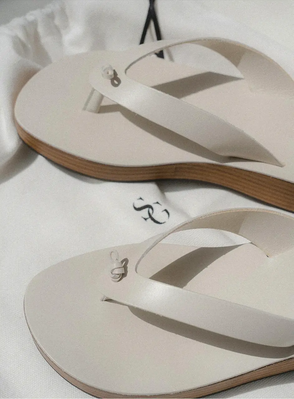 Wood Knot Flip Flops