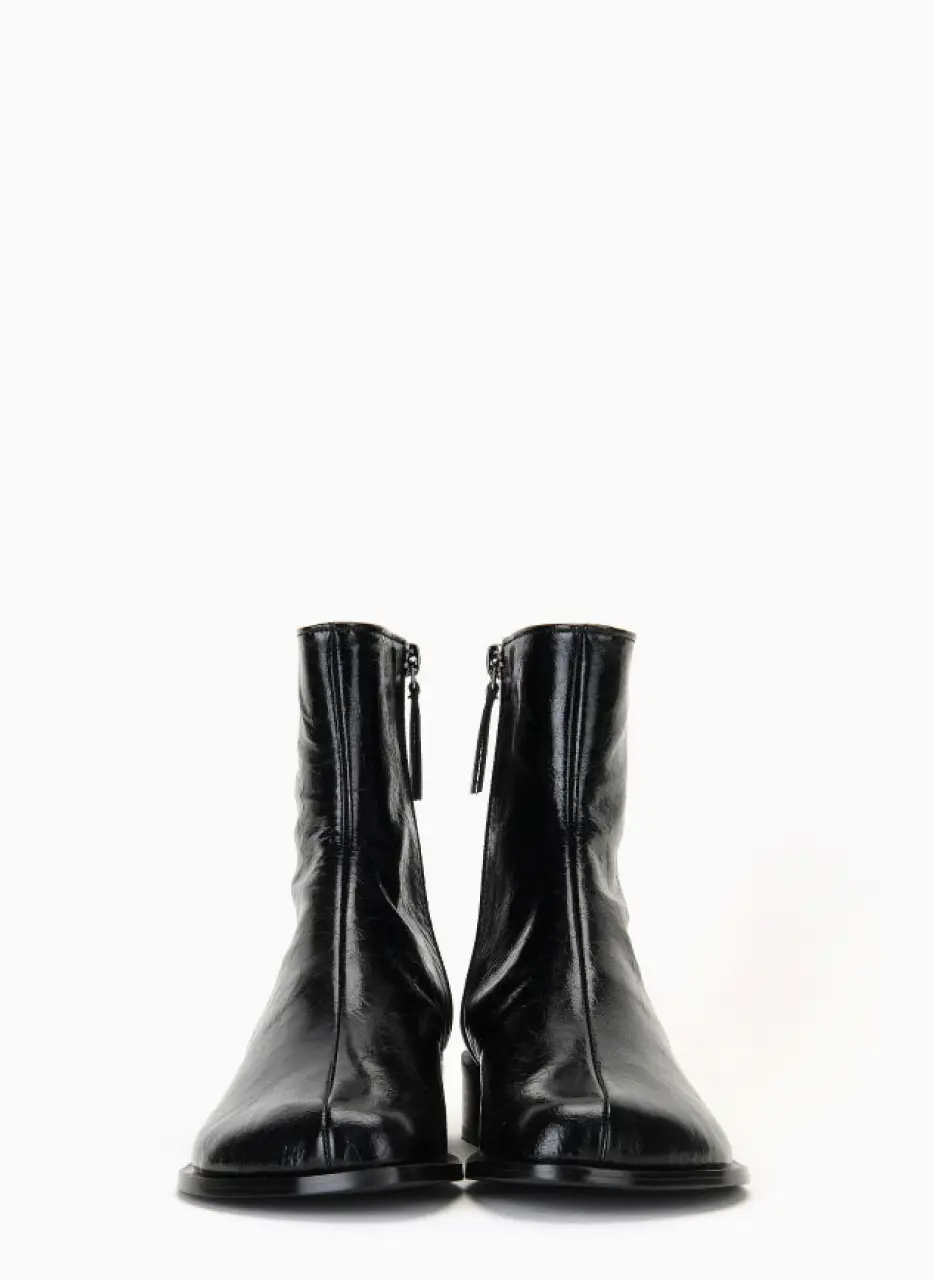 Flat Ankle Boots_Black