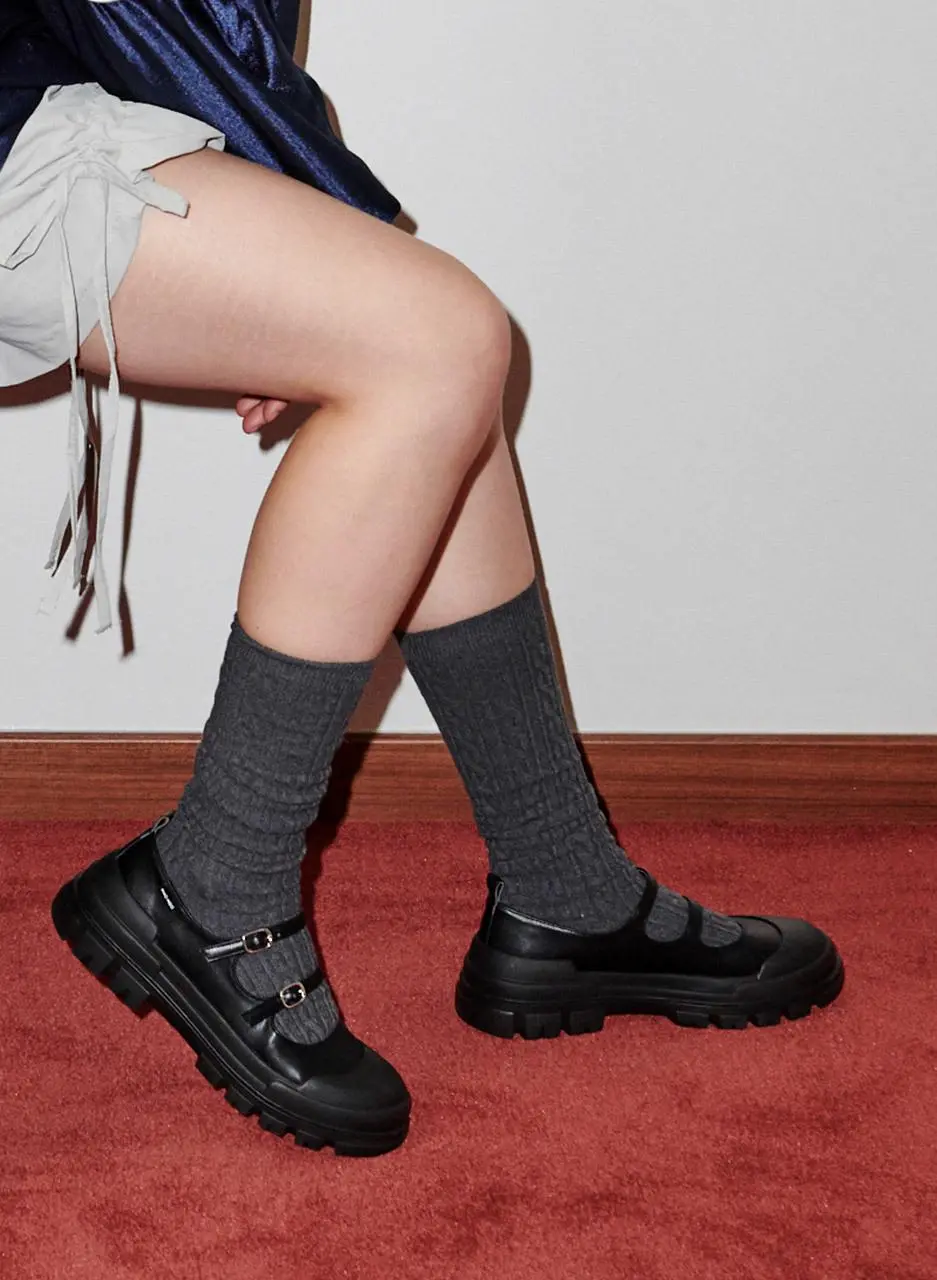 Two-Strap Adjustable Mary Jane Sneakers