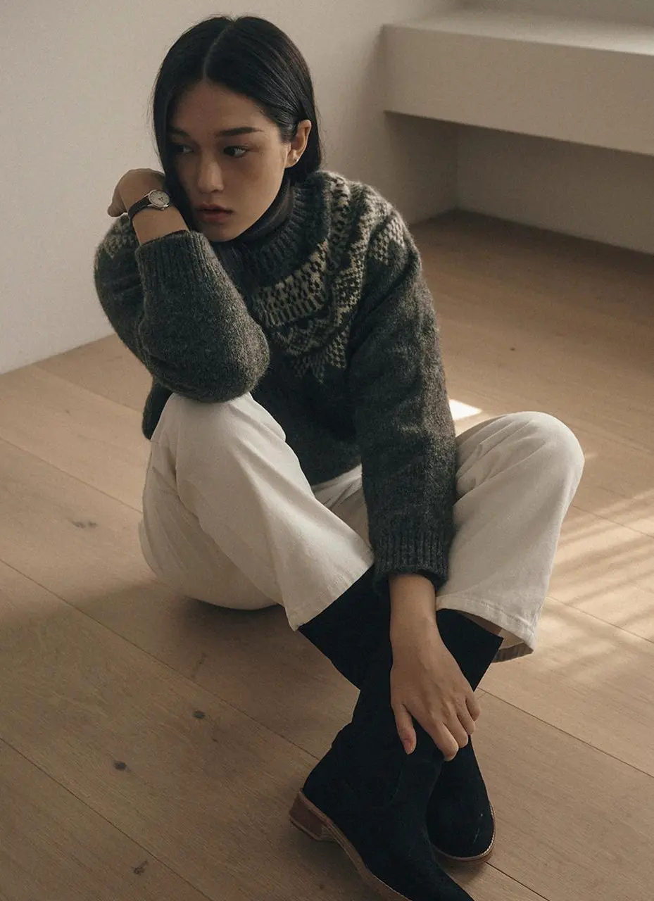 SUEDE LONG BOOTS (BLACK)