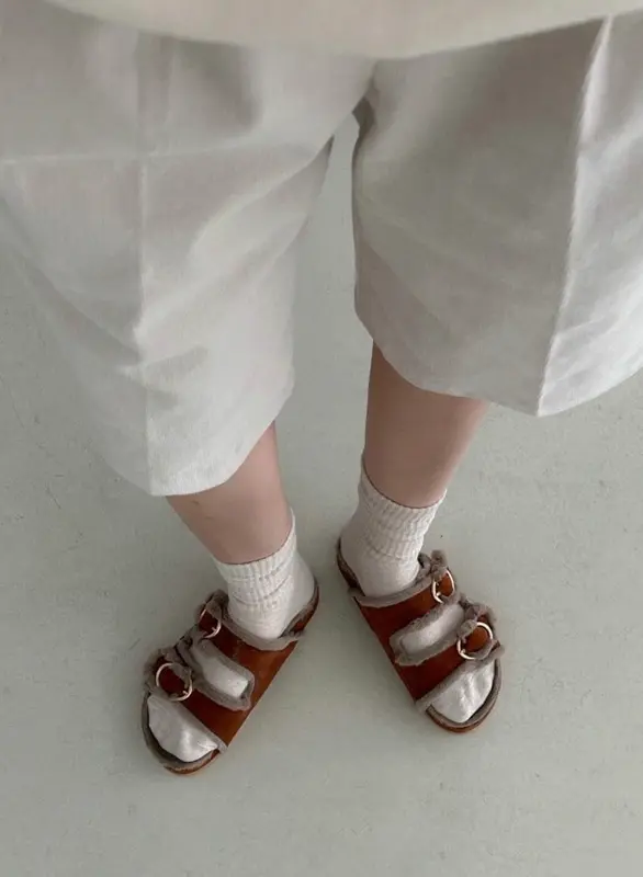 Julie Fleece Belted Mule (3cm)