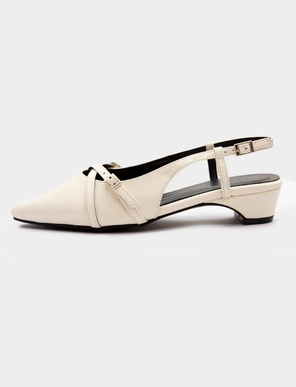 Esca Patent Leather Stiletto Two-Buckle Pump Heels 3.5cm (H416)