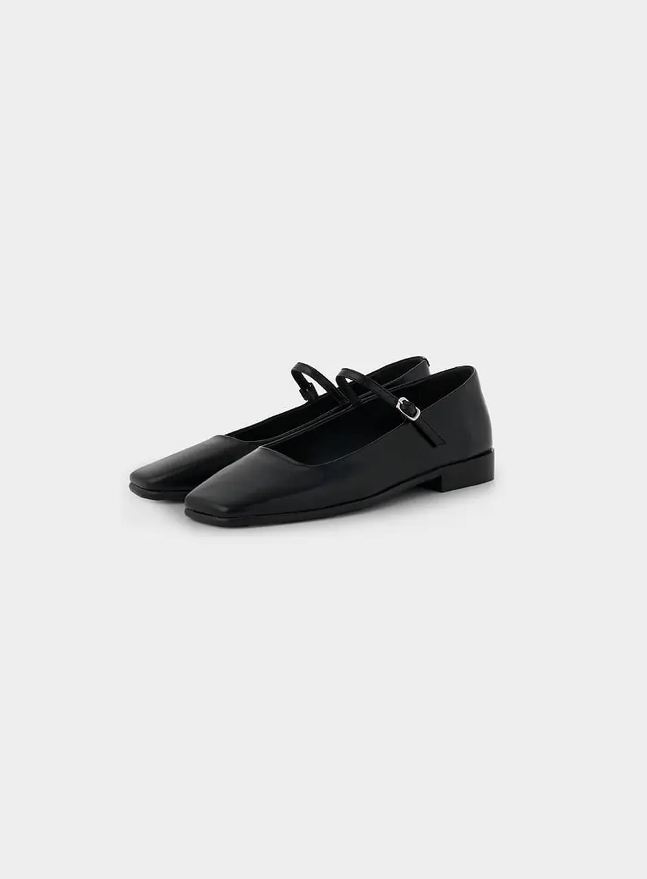 KATE MARYJANE FLAT LOAFERS [BLACK]