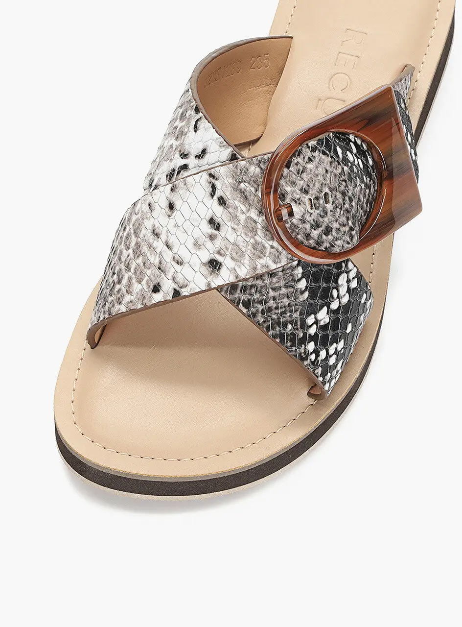 Anello Modern Platform Sandals - Beige