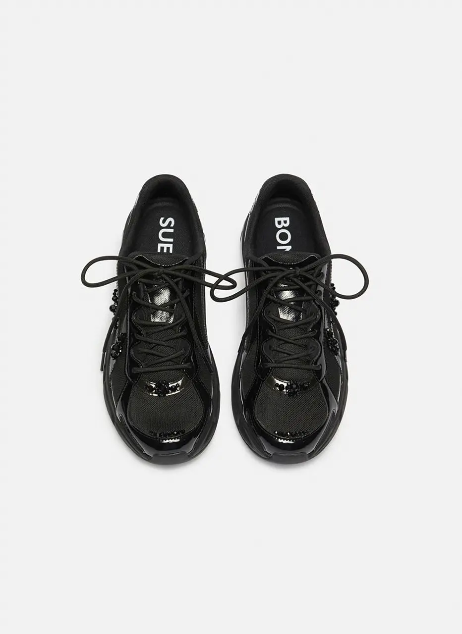 Gloss mesh Sneakers [black] (DG4DS26036BLK)