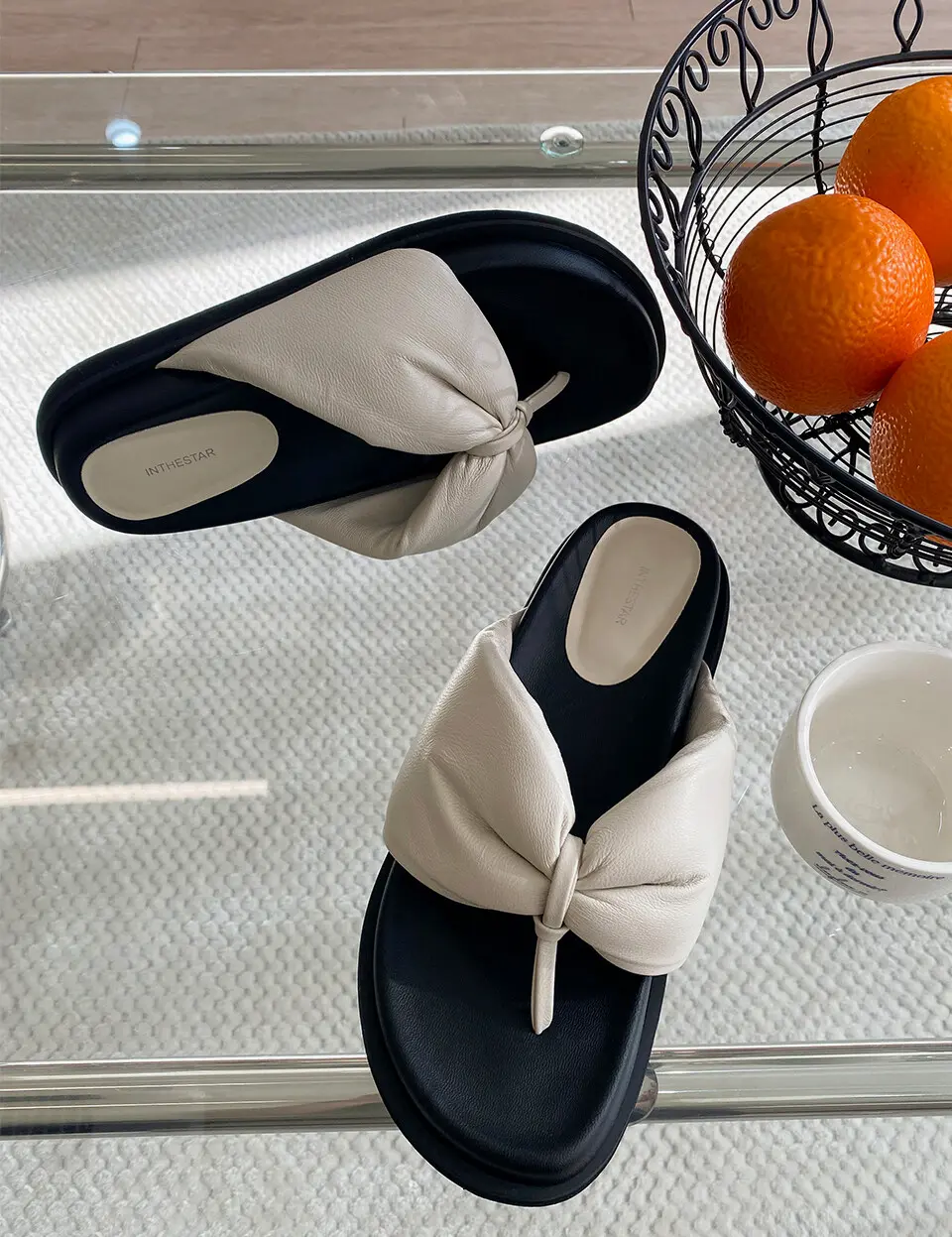 IS_221351 Padded Ribbon Sliders (5 Colors)