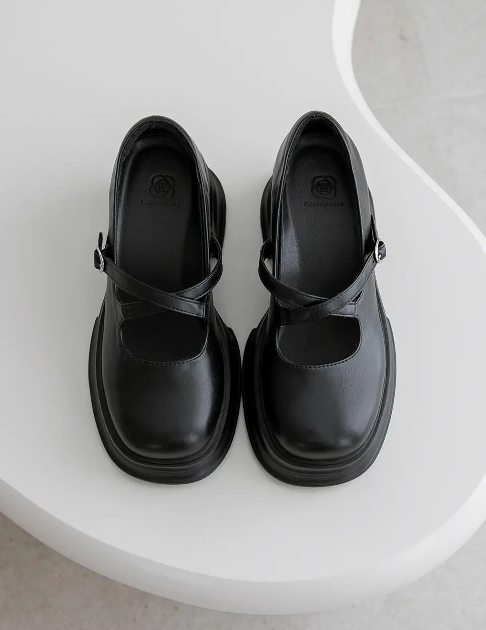 Double Lightweight Sole Maple Platform 7cm Mary Jane Shoes