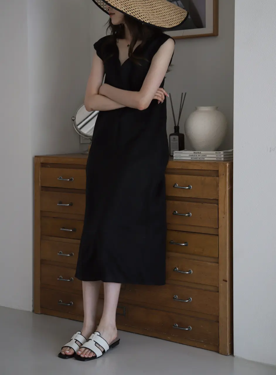 Stitch Slides (Canvas Ver.) (1cm)_Black