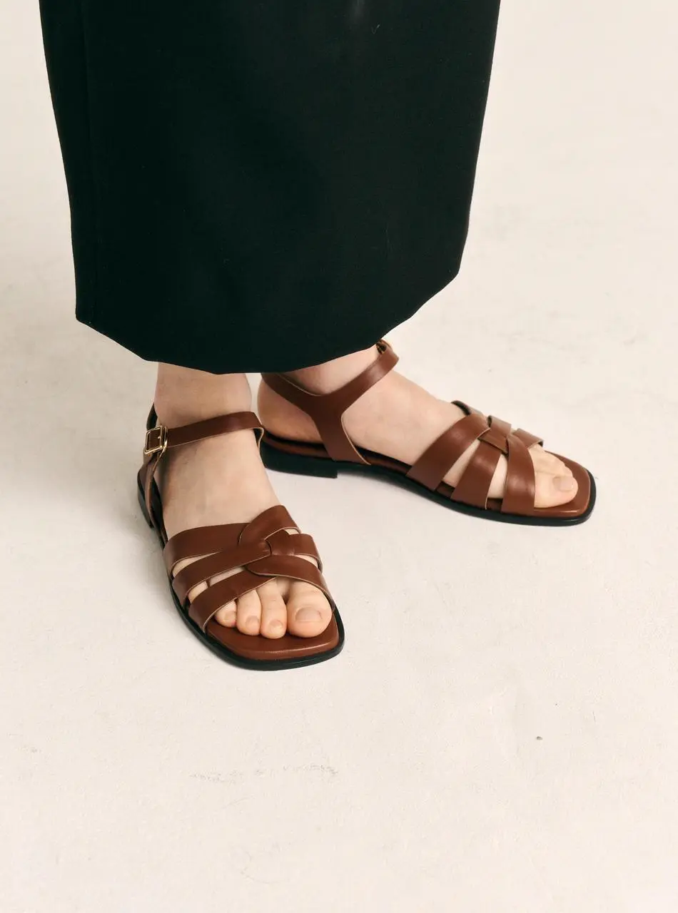 Twisted Flat Sandal [3colors] (LC320)